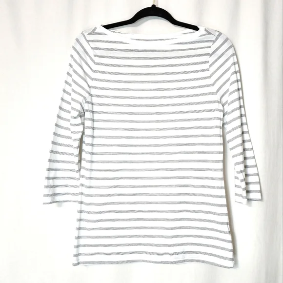 A New Day * Black & White Stripe 3/4 Sleeve Top* NWT * Multiple Sizes * - Picture 3 of 9